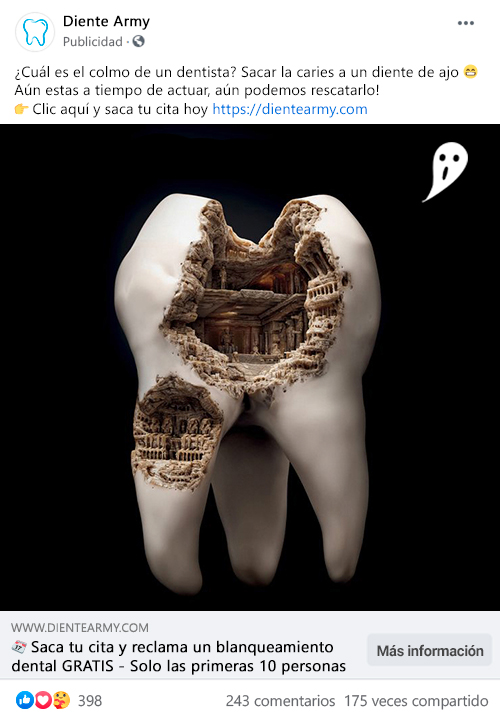 Publicidad en redes sociales para dentistas